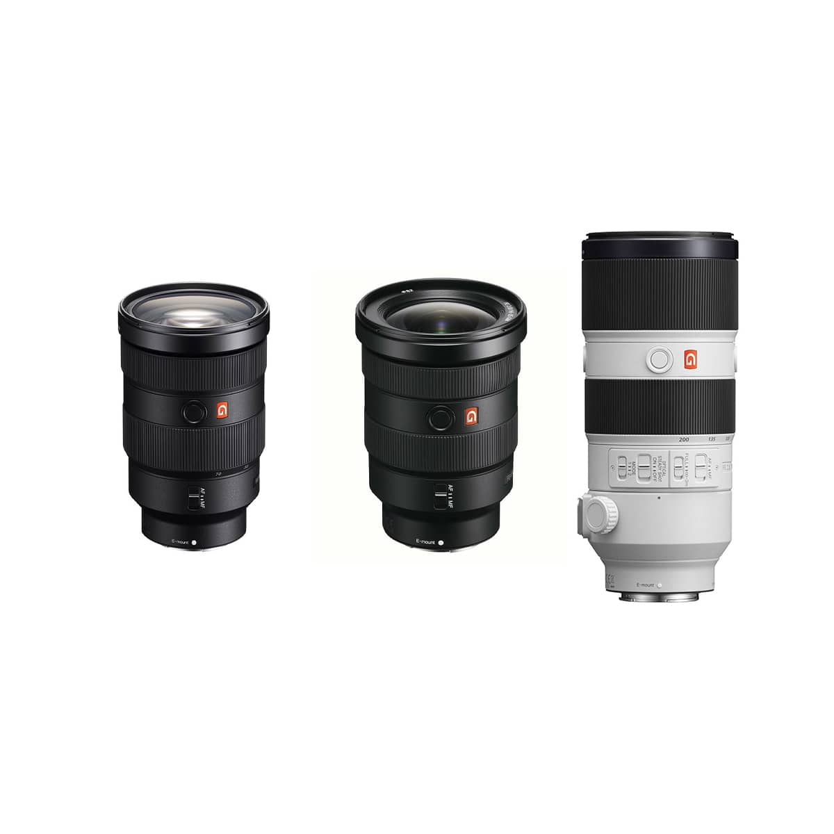 Sony FE GM Set (16-35, 24-70, 70-200 mm) f2.8