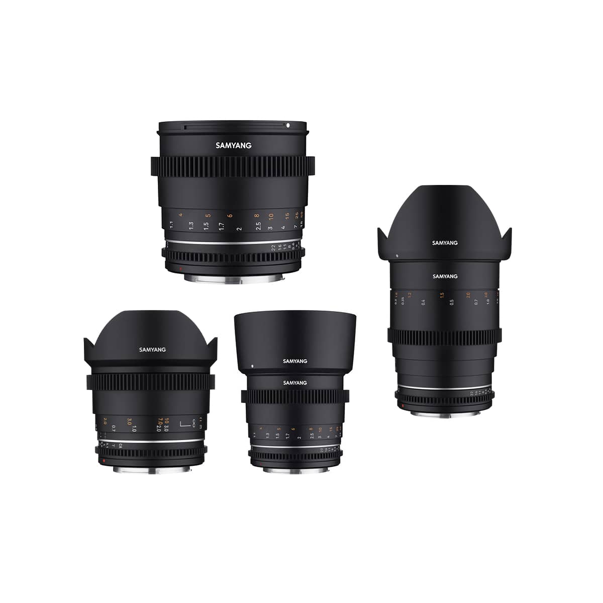 Samyang Cine EF set (14, 35, 50, 85 mm)