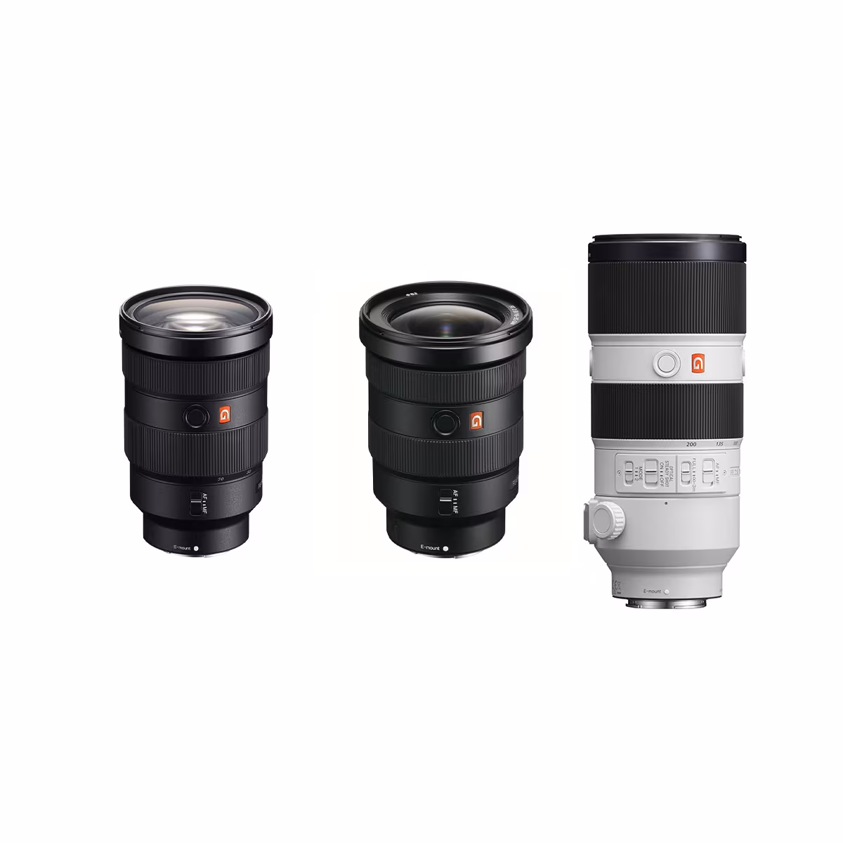 Sony FE GM Set (16-35, 24-70, 70-200 mm) f2.8