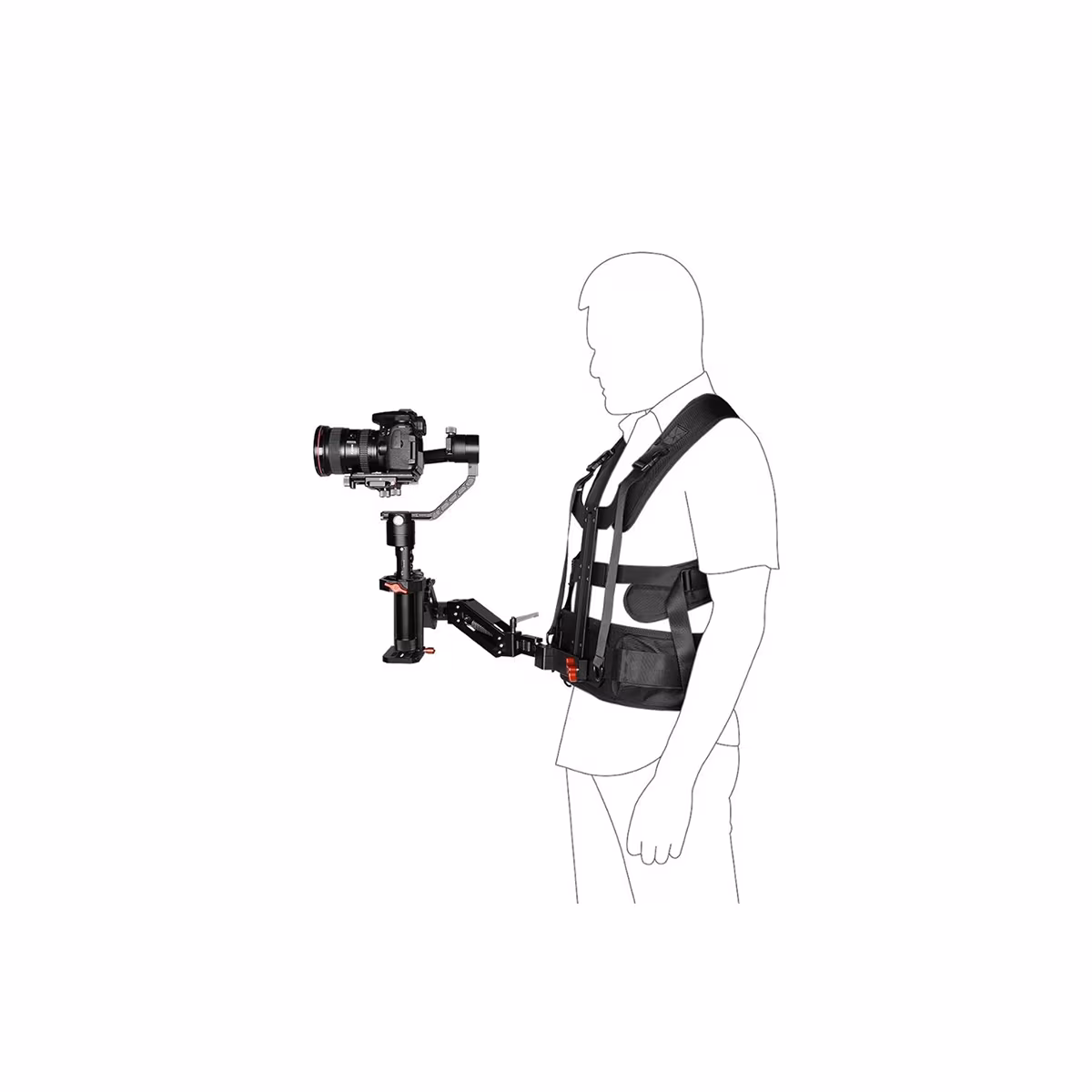 YELANGU Vesta B300 + Podpůrné Rameno Pro Gimbal